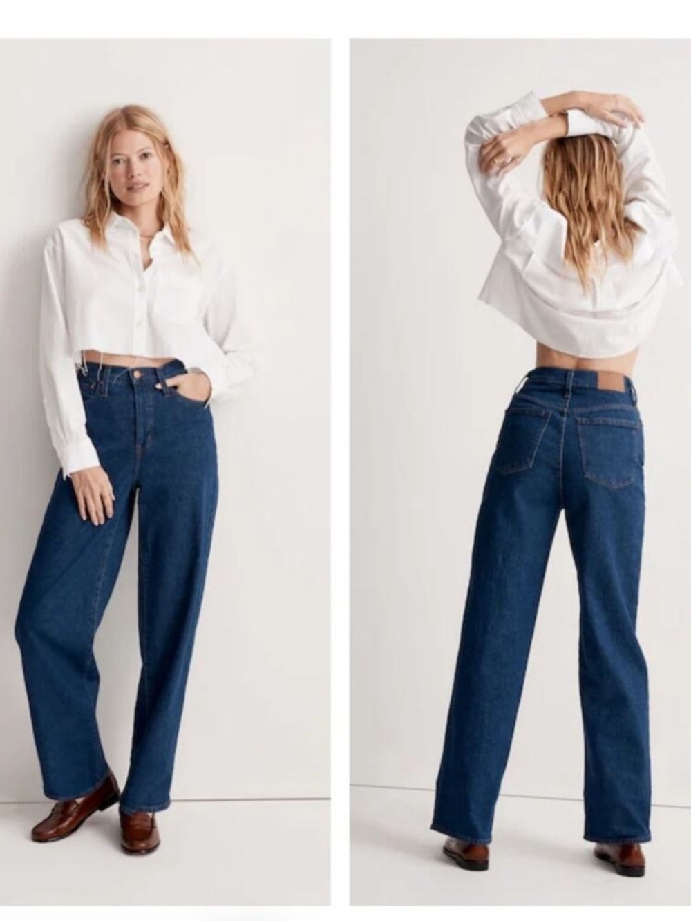 Madewell The Tall Perfect Vintage Wide Leg Jeans in 27 Tall